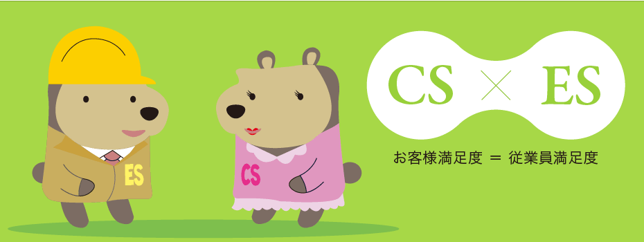 CS×ES お客様満足度 ＝ 従業員満足度